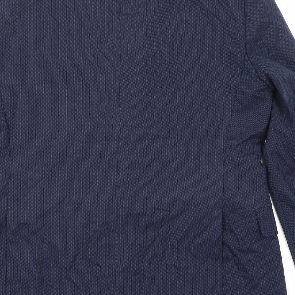 Mens UK Size 40 Marks and Spencer Regular Blue Suit Jacket