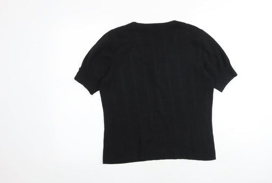 Womens UK Size M CC Black Pullover Jumper
