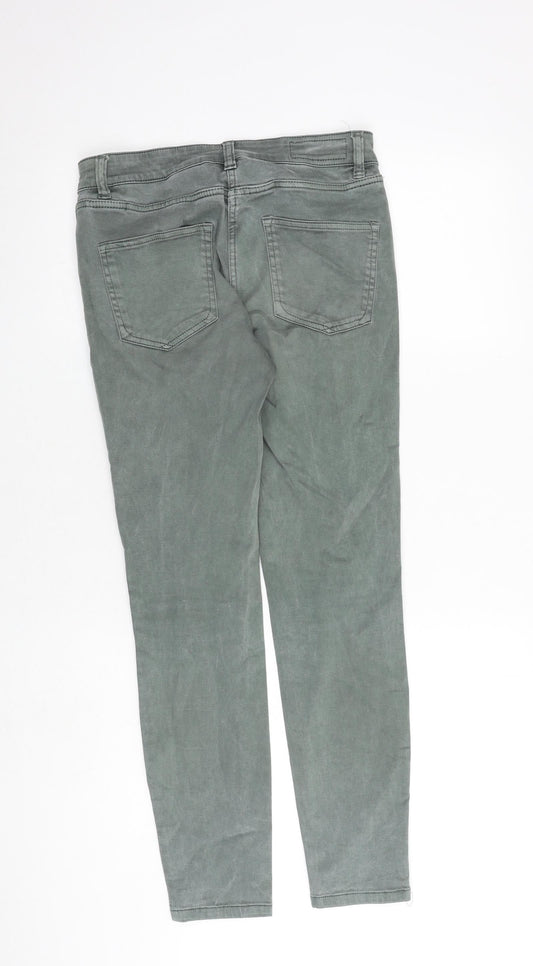 Womens UK Size 8 NEXT Slim Fit Tapered Green Jeans