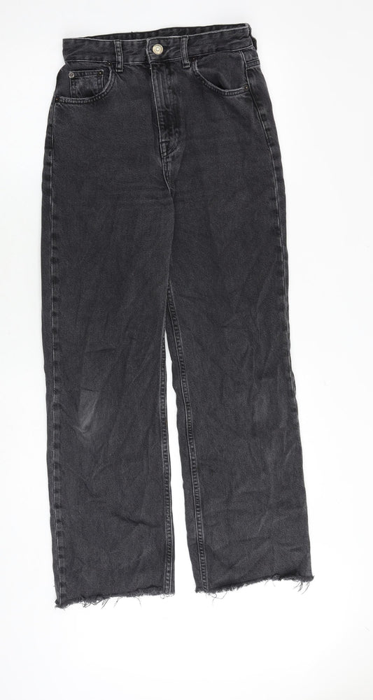 Womens UK Size 8 Pull&Bear Regular Fit Bootcut Grey Jeans