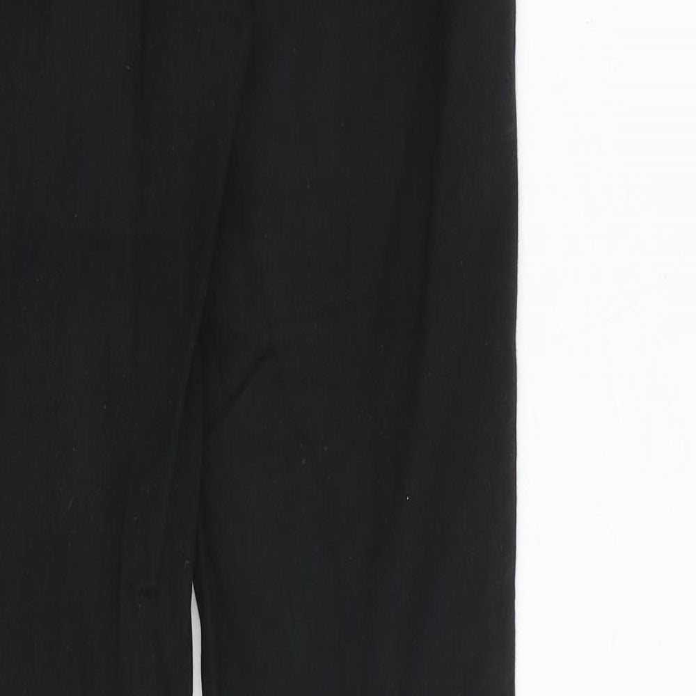 Uniqlo Womens Black Cotton Skinny Jeans Size 30 in Slim Zip