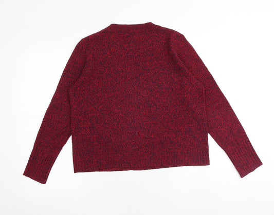 Womens UK Size M H&M Red Pullover Jumper