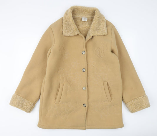 Womens UK Size 12 Classics Beige Overcoat