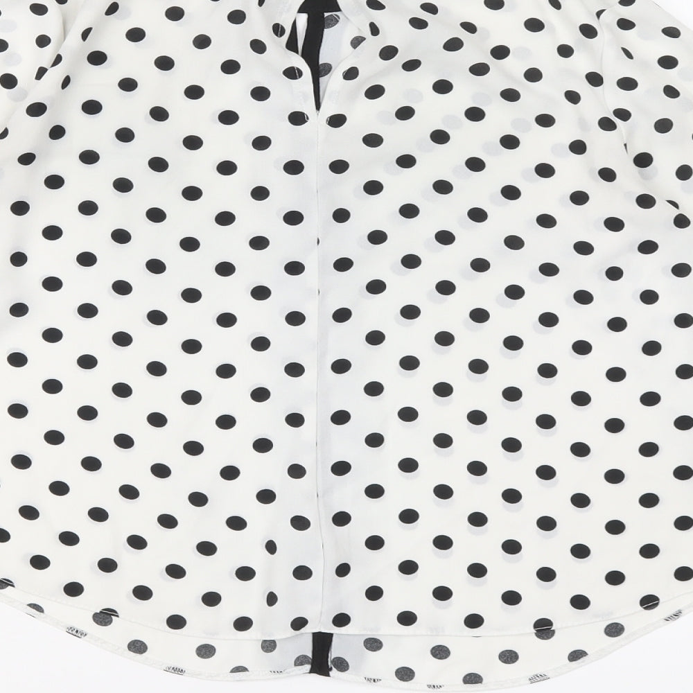 Womens UK Size 6 Dorothy Perkins White Basic Blouse