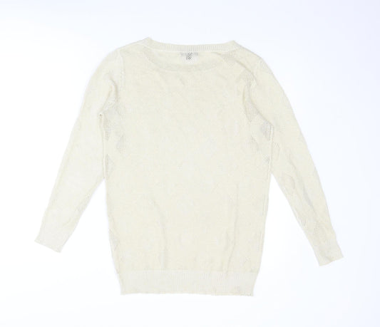Womens UK Size M Kiabi Gold Pullover Jumper
