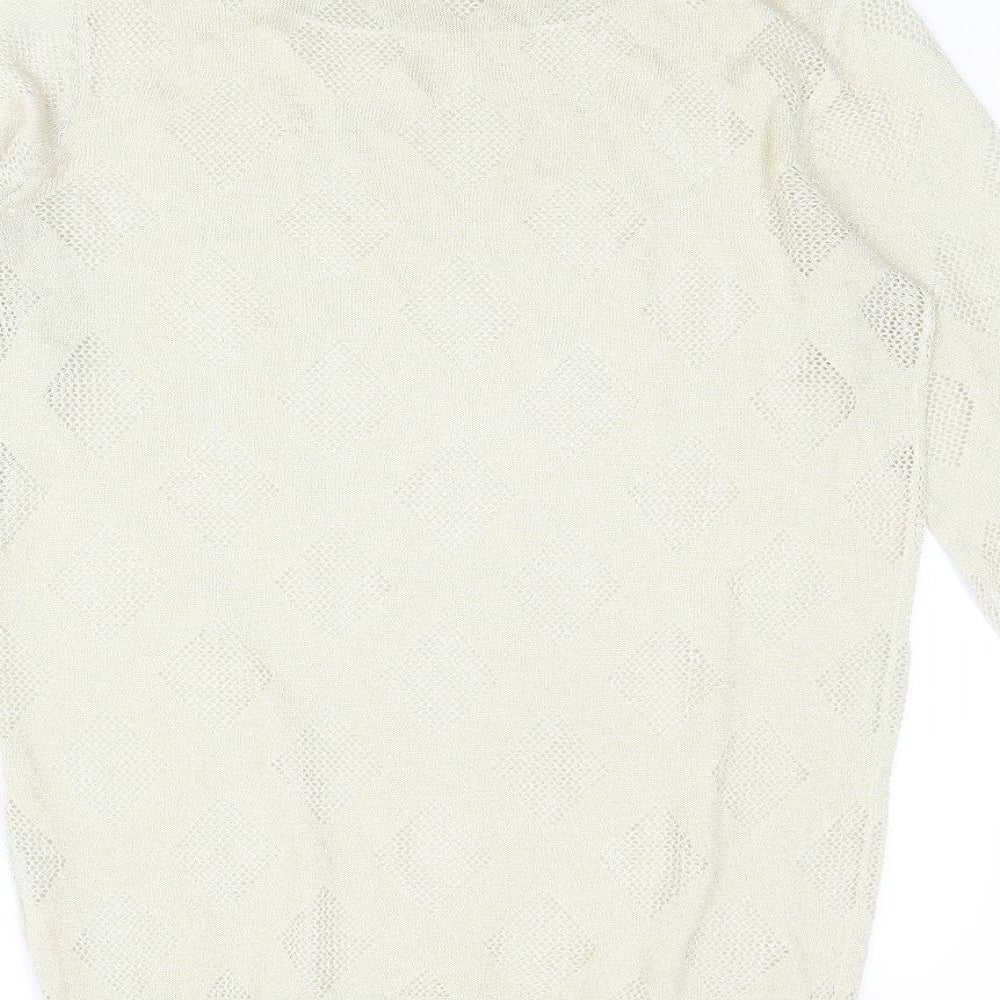 Womens UK Size M Kiabi Gold Pullover Jumper