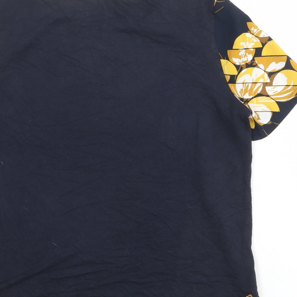 Womens UK Size 12 Marks and Spencer Blue Basic Blouse