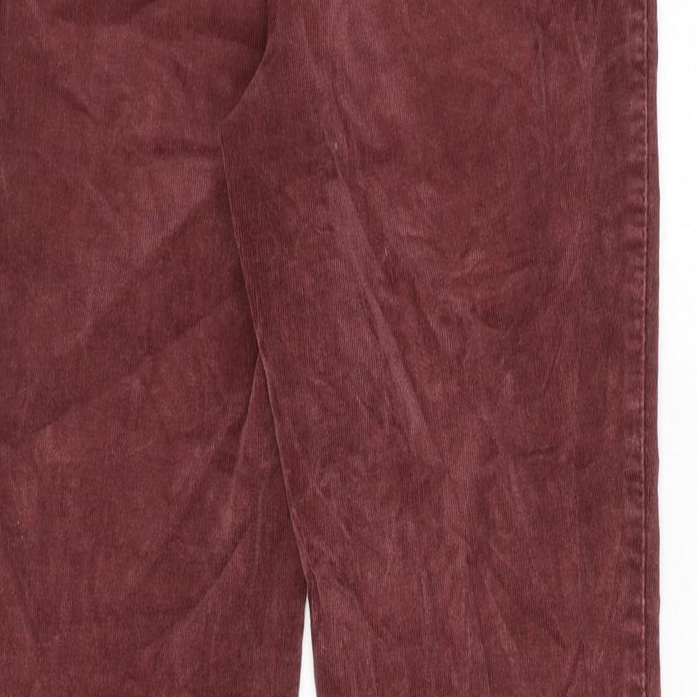 Womens UK Size 10 Classic Regular Fit Brown Trousers