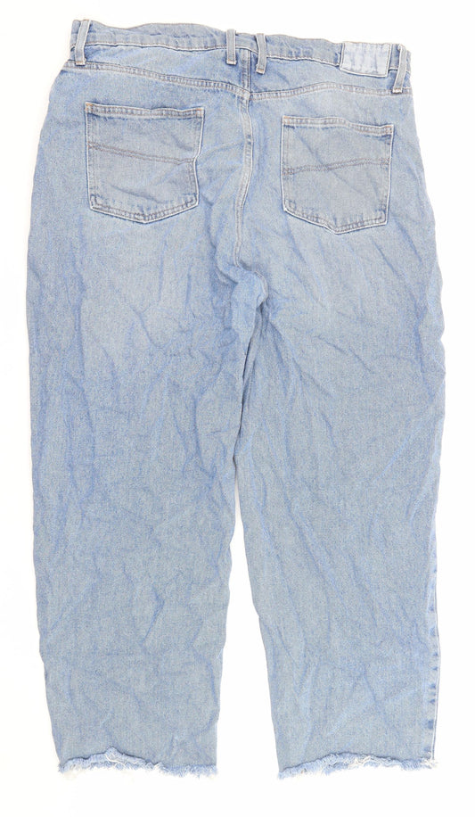 COLLUSION Womens Blue Cotton Tapered Jeans Size 38 in L30 in Regular Zip