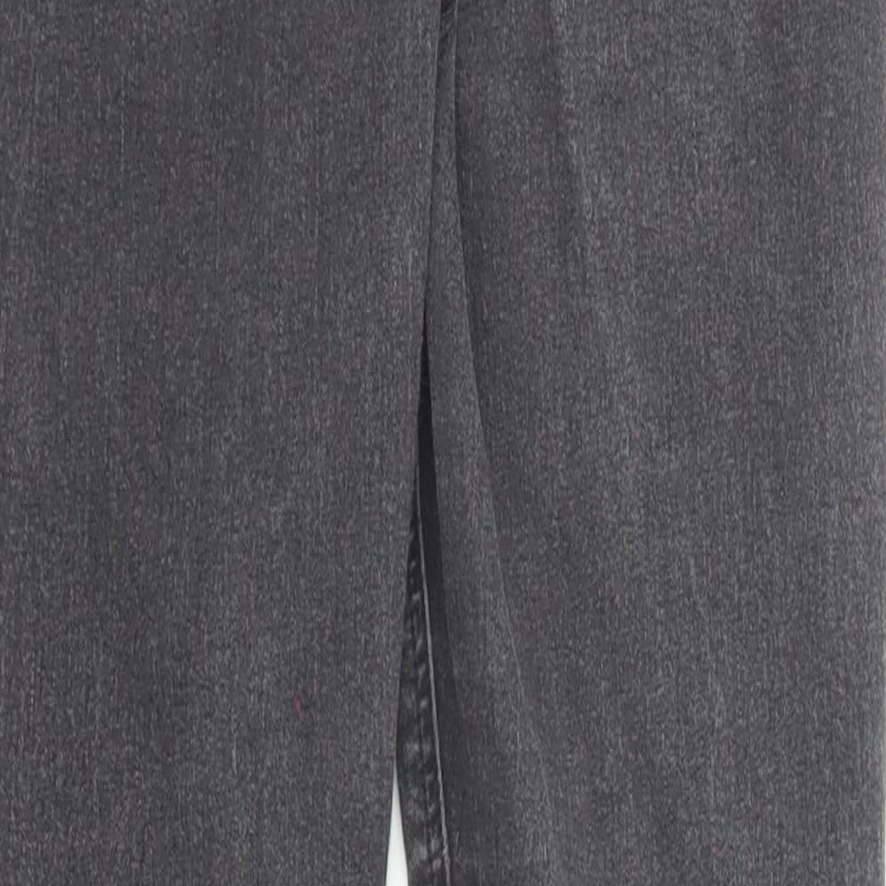 Topshop Womens Grey Cotton Skinny Jeans Size 25 in Regular Zip