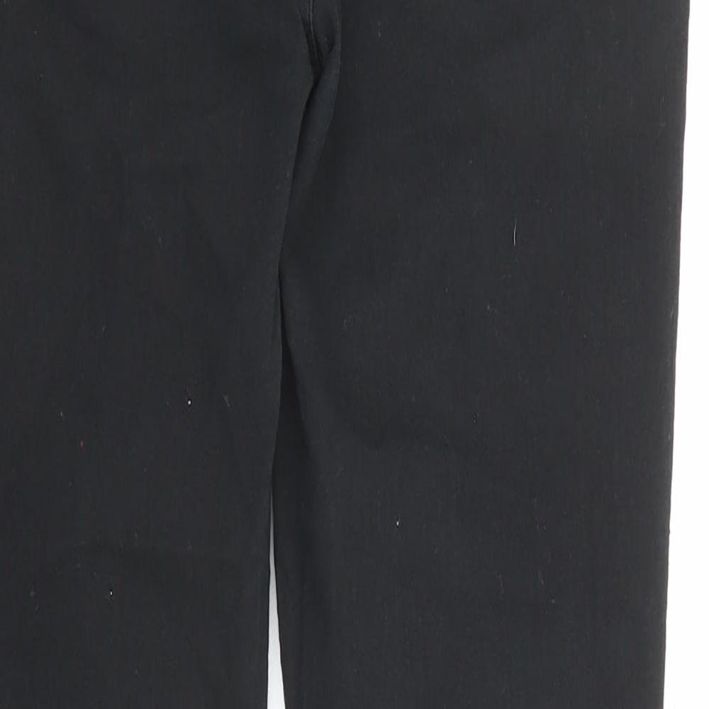 New Look Womens Black Cotton Skinny Jeans Size 10 Regular Zip