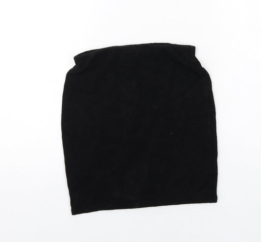 FOREVER 21 Womens Black Viscose A-Line Skirt Size XS