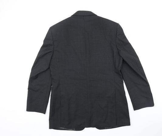 Mens UK Size M Simon Carter Regular Black Suit Jacket