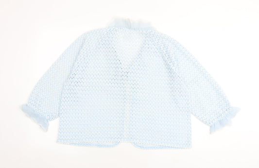 Womens UK Size 16 Debenhams Blue Cardigan Jumper