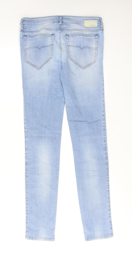 Diesel Womens Blue Cotton Skinny Jeans Size 29 in L32 in Regular Zip