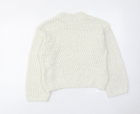 Womens UK Size 2XS H&M Ivory Pullover Jumper