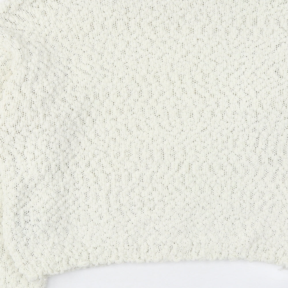 Womens UK Size 2XS H&M Ivory Pullover Jumper