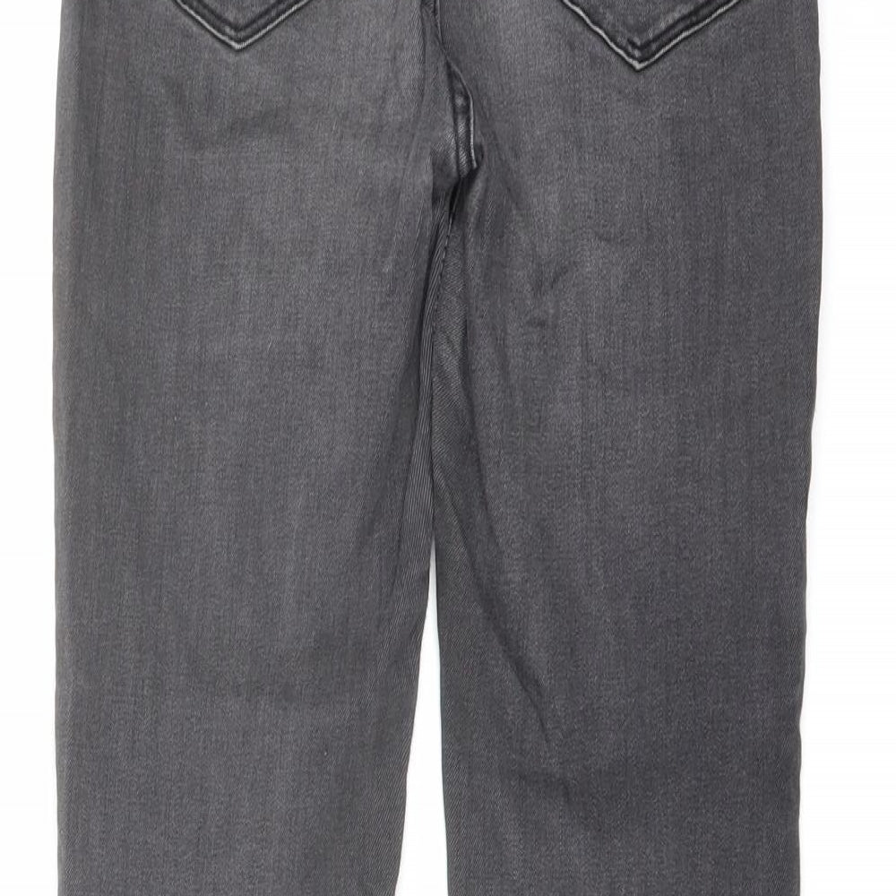 Pull&Bear Womens Grey Cotton Skinny Jeans Size 6 L28 in Regular Button
