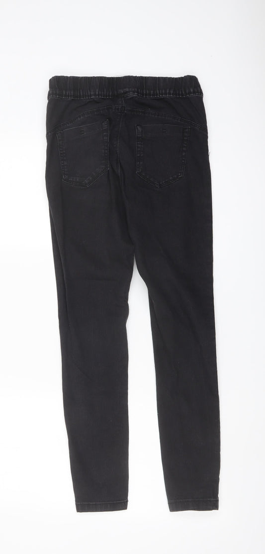 Denim & Co. Womens Grey Cotton Jegging Jeans Size 8 L28 in Regular