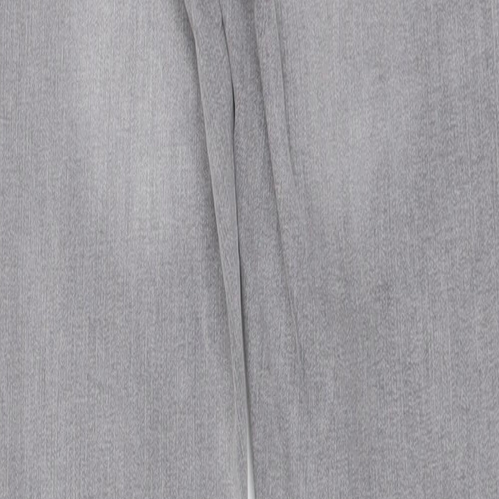 Denim & Co. Womens Grey Cotton Skinny Jeans Size 6 L27 in Regular Button