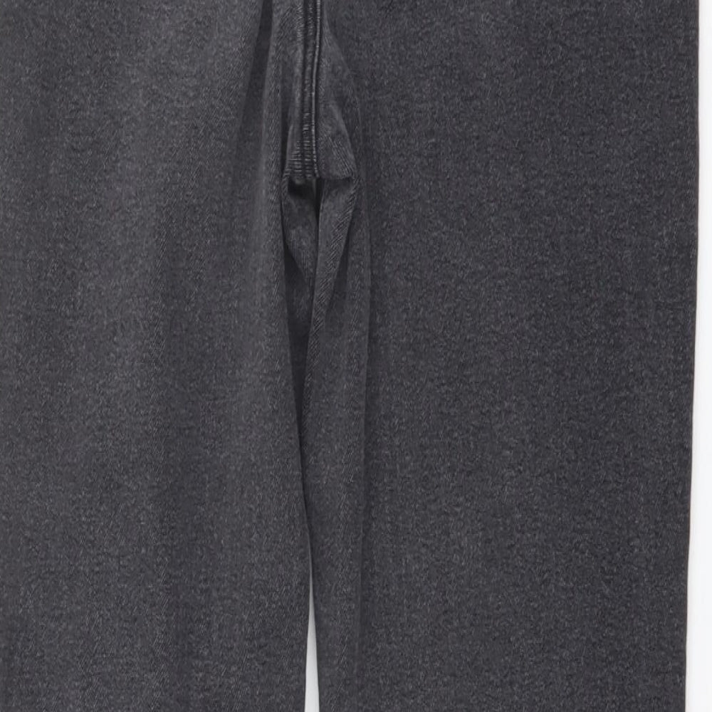 TU Womens Grey Cotton Mom Jeans Size 10 L27 in Regular Button