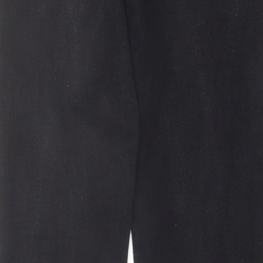 Denim & Co. Womens Black Cotton Skinny Jeans Size 10 L27 in Regular Button