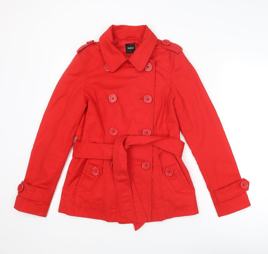 Oasis Womens Red Jacket Size S Button