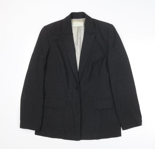 Womens UK Size 12 AMARANTO Regular Grey Suit Jacket