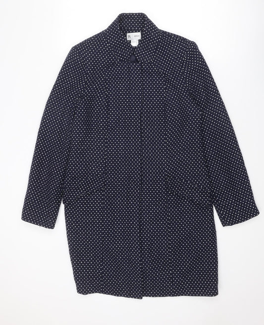 Womens UK Size 10 La Redoute Blue Rain Coat