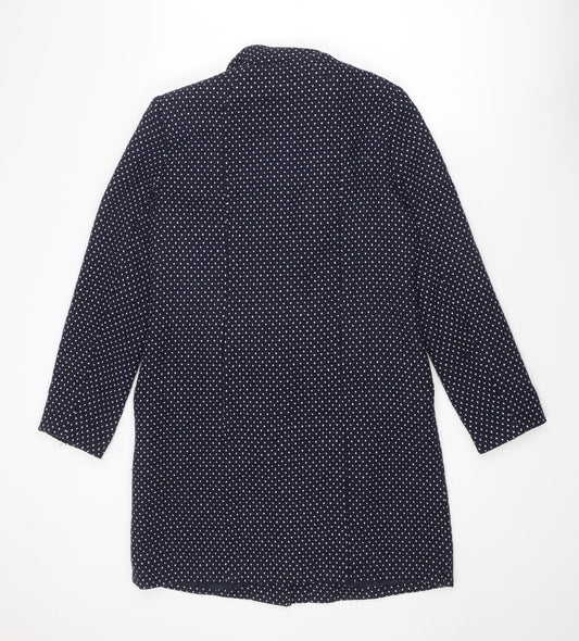 Womens UK Size 10 La Redoute Blue Rain Coat