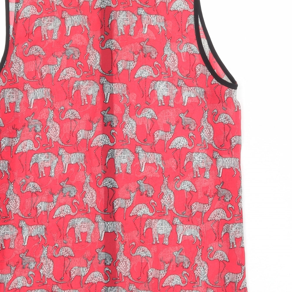 Womens UK Size 14 Limited Collection Pink Basic Tank