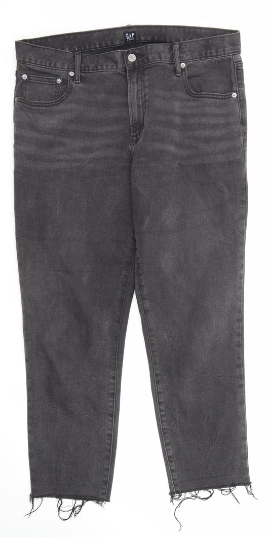 Womens UK Size 36 in Gap Regular Fit Straight Black Jeans