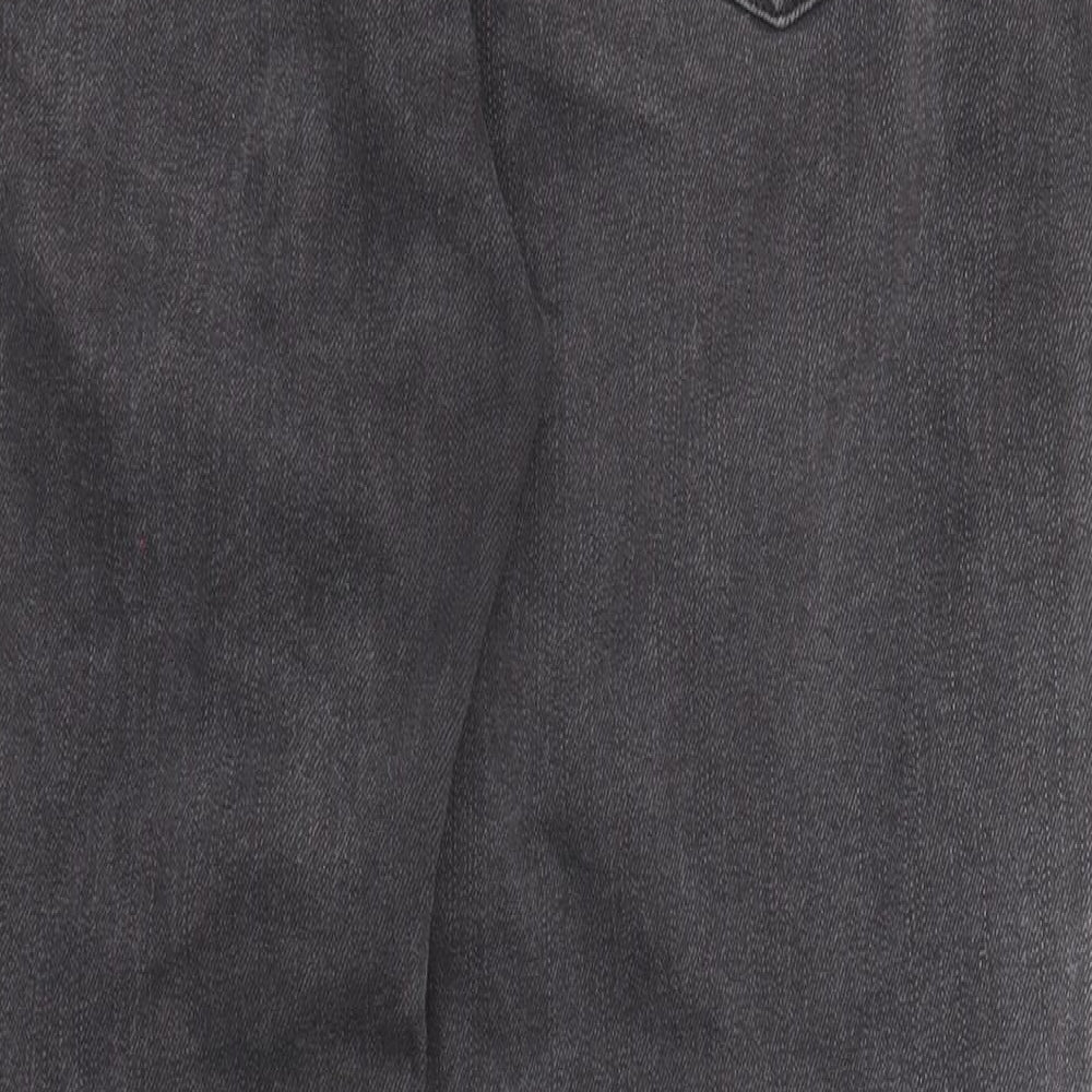 Gap Womens Black Cotton Straight Jeans Size 36 in Regular Zip