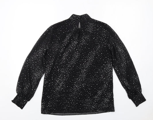 Womens UK Size 6 Oasis Black Basic Blouse