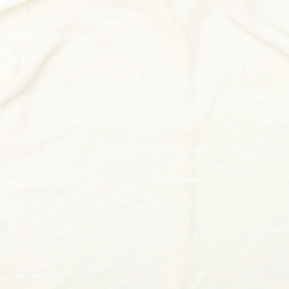 Womens UK Size 18 Marks and Spencer Ivory Basic Button-Up