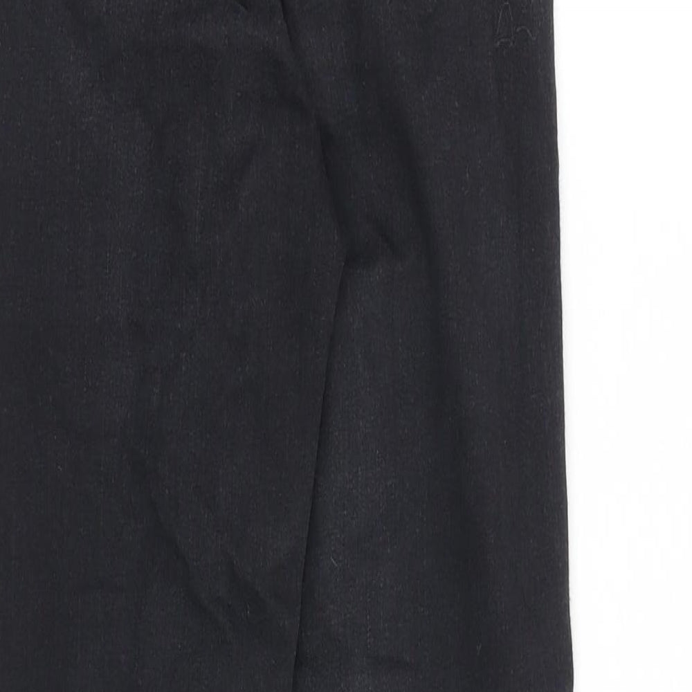 Topshop Womens Black Cotton Skinny Jeans Size 25 in Regular Zip