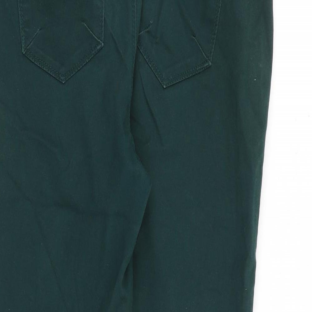 Denim & Co. Womens Green Cotton Skinny Jeans Size 8 L29 in Regular Zip