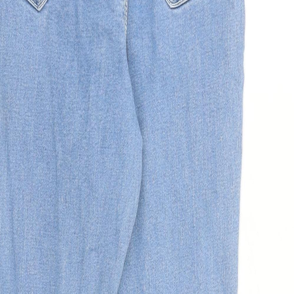 Dont think twice Womens Blue Cotton Flared Jeans Size 8 L30 in Regular Buckle