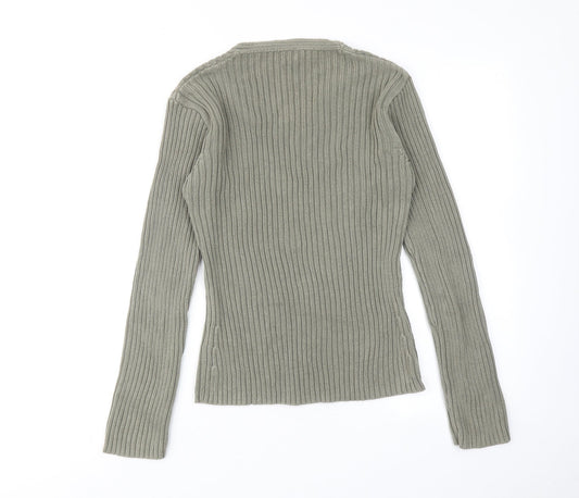 Womens UK Size L NAF NAF Green Pullover Jumper
