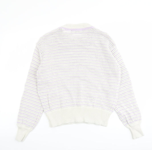 Womens UK Size S Marks and Spencer Purple Pullover Jumper
