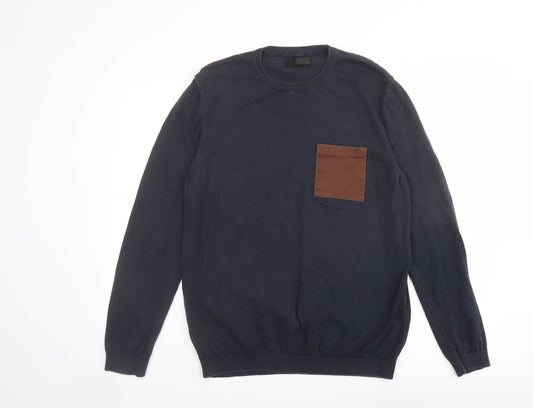 Mens UK Size M ASOS Blue Pullover Jumper