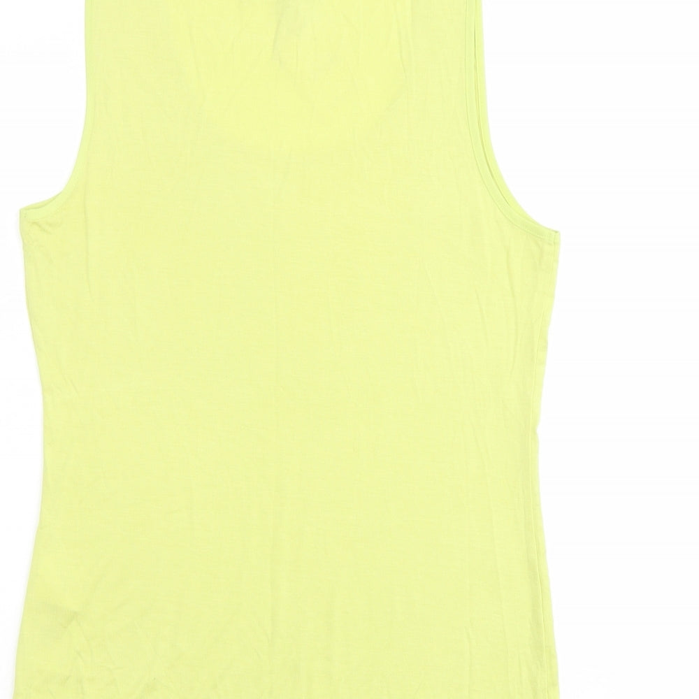 Womens UK Size M Oasis Green Basic Tank
