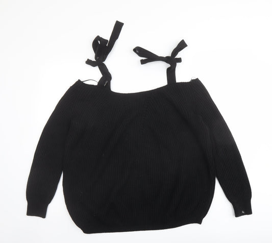 Womens UK Size 6 River Island Black Pullover Jumper