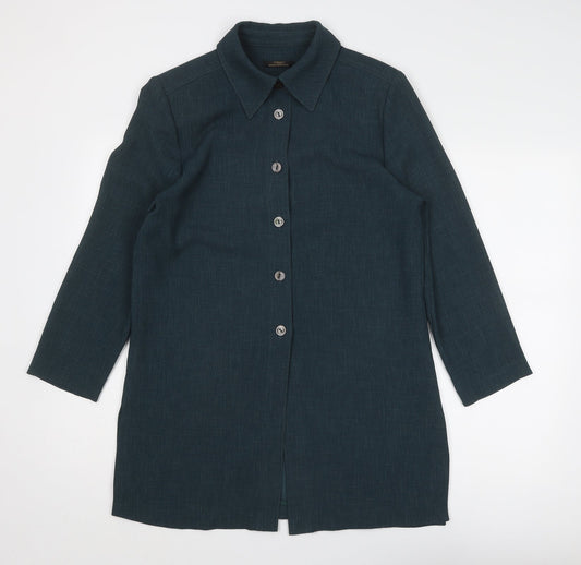Womens UK Size 12 St Michael Green Overcoat