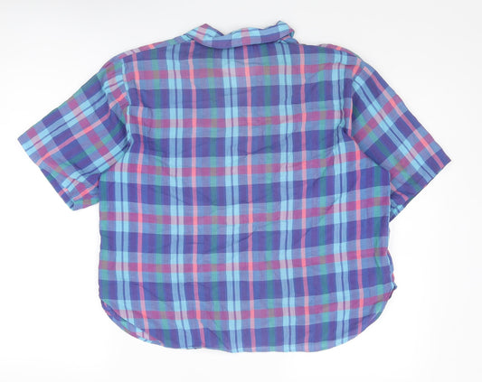 Womens UK Size 14 BHS Multicoloured Basic Button-Up