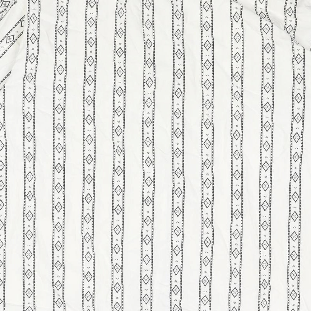 Womens UK Size 8 St Michael White Basic Button-Up