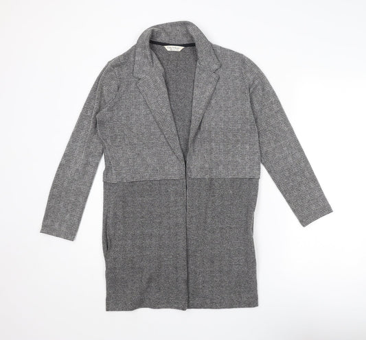 Womens UK Size 10 Miss Selfridge Grey Overcoat