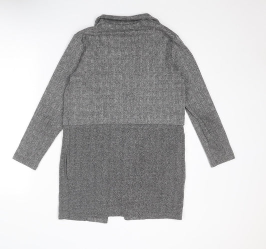 Womens UK Size 10 Miss Selfridge Grey Overcoat