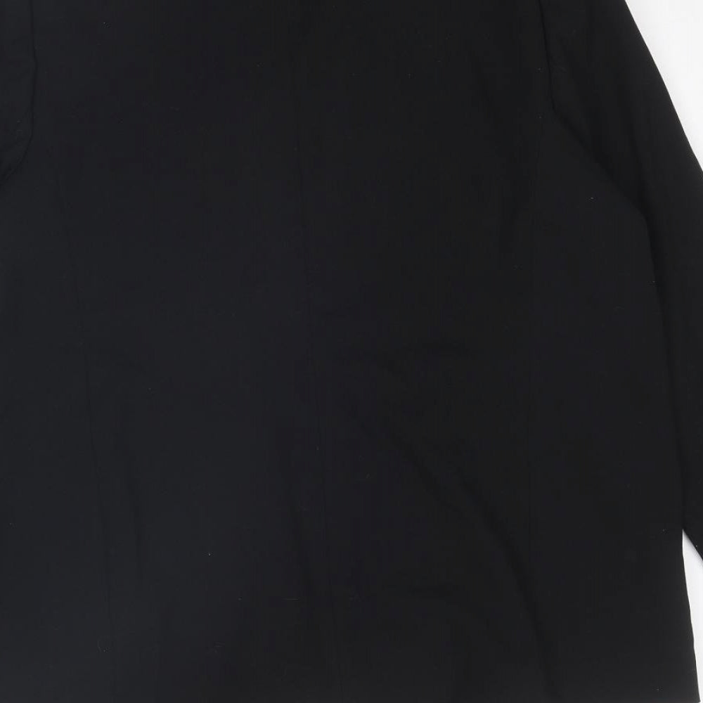 Marks and Spencer Womens Black Polyester Jacket Suit Jacket Size 14
