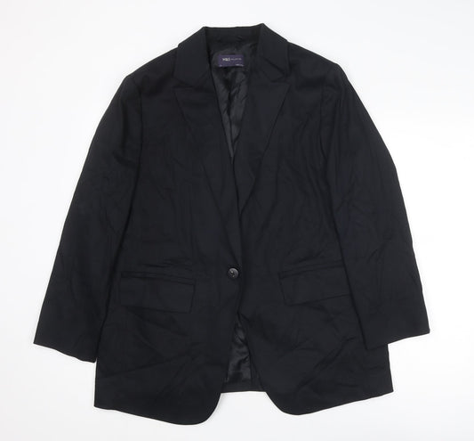 Womens UK Size 14 Marks and Spencer Regular Black Suit Jacket